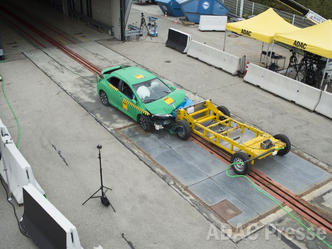 German Adac Presents New Frontal Crash Test